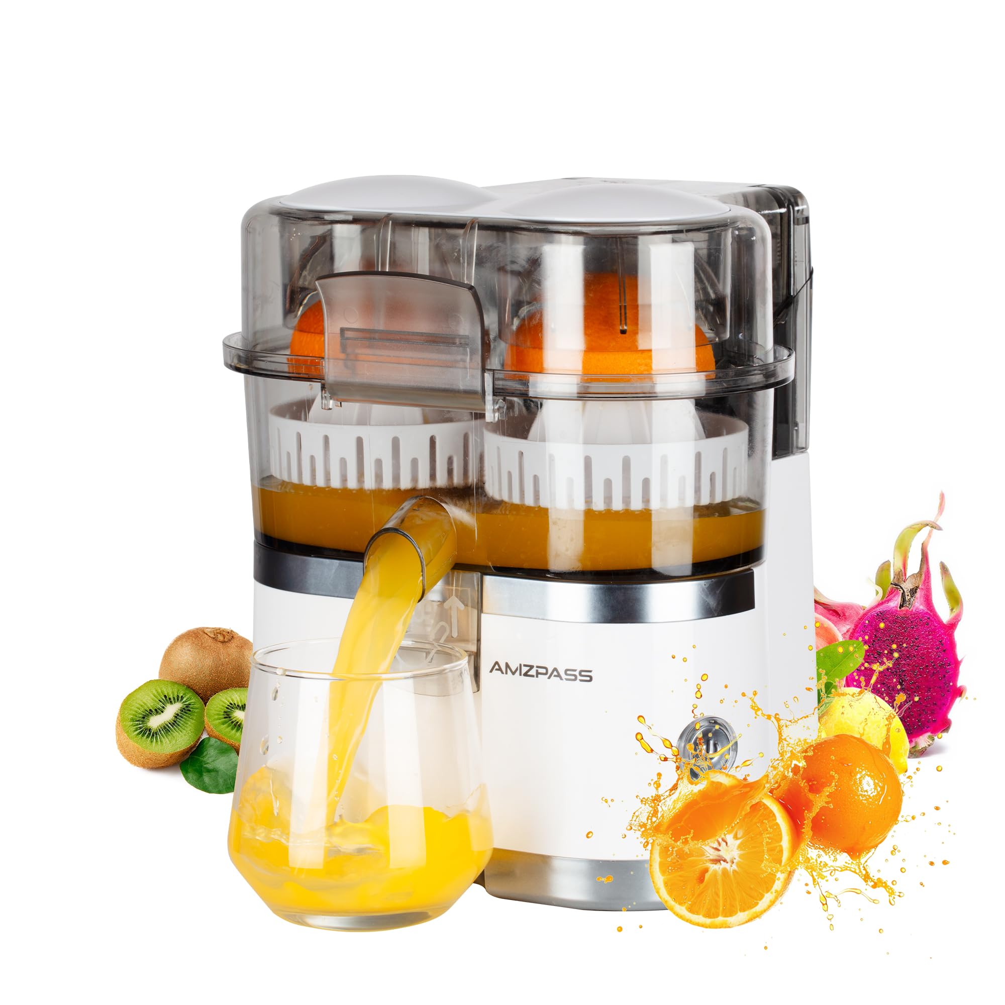 Amazon.com: Amzpass Dual-Head Electric Orange Juicer Squeezer